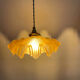Suspension ancienne en opaline et laiton