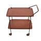 MId-Century Teak Bar Trolley with Bottle Holder, Italy 1960s