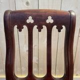 Set of 6 Restoration period chairs in mahogany and threads