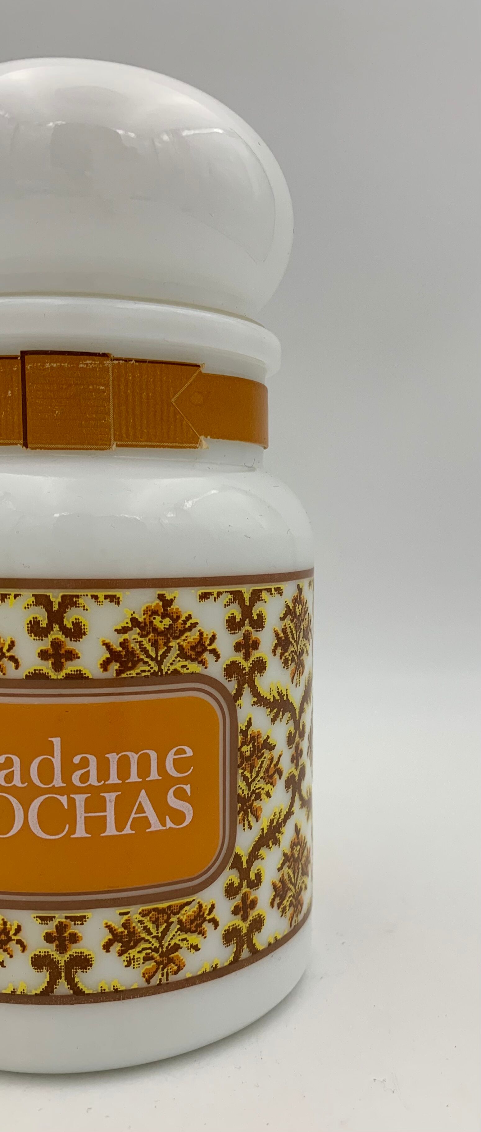 Pot, bottle in vintage opaline "madame rochas" - 1970s