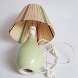 Almond green ceramic lamp