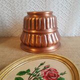Cache pot en cuivre vintage