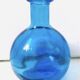 Vase bleu verre
