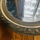 Grand miroir ancien ovale