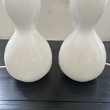 Pair of blown glass lamp bases