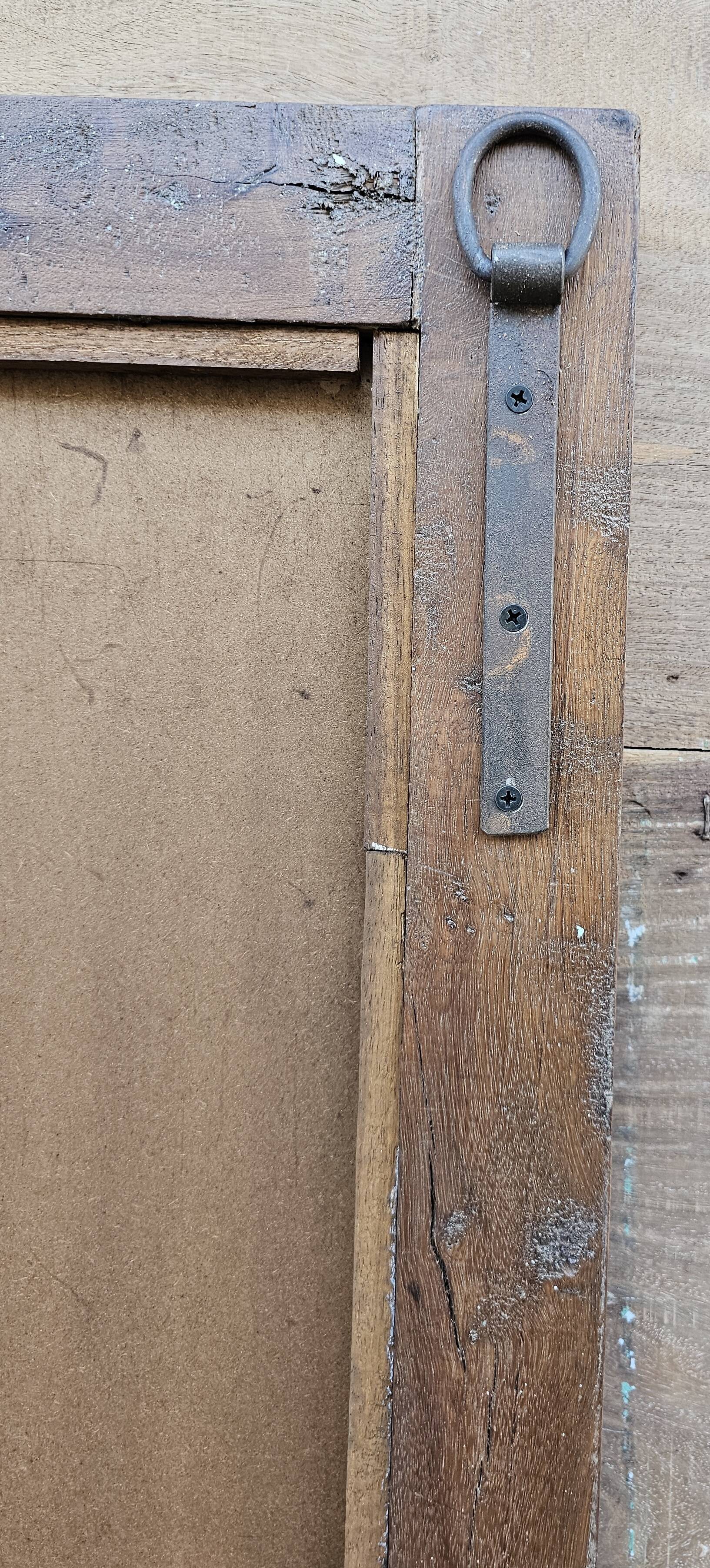 Teak mirror from Burma