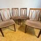 Mid century retro vintage teak and cloth dining chairs by GPlan 1970