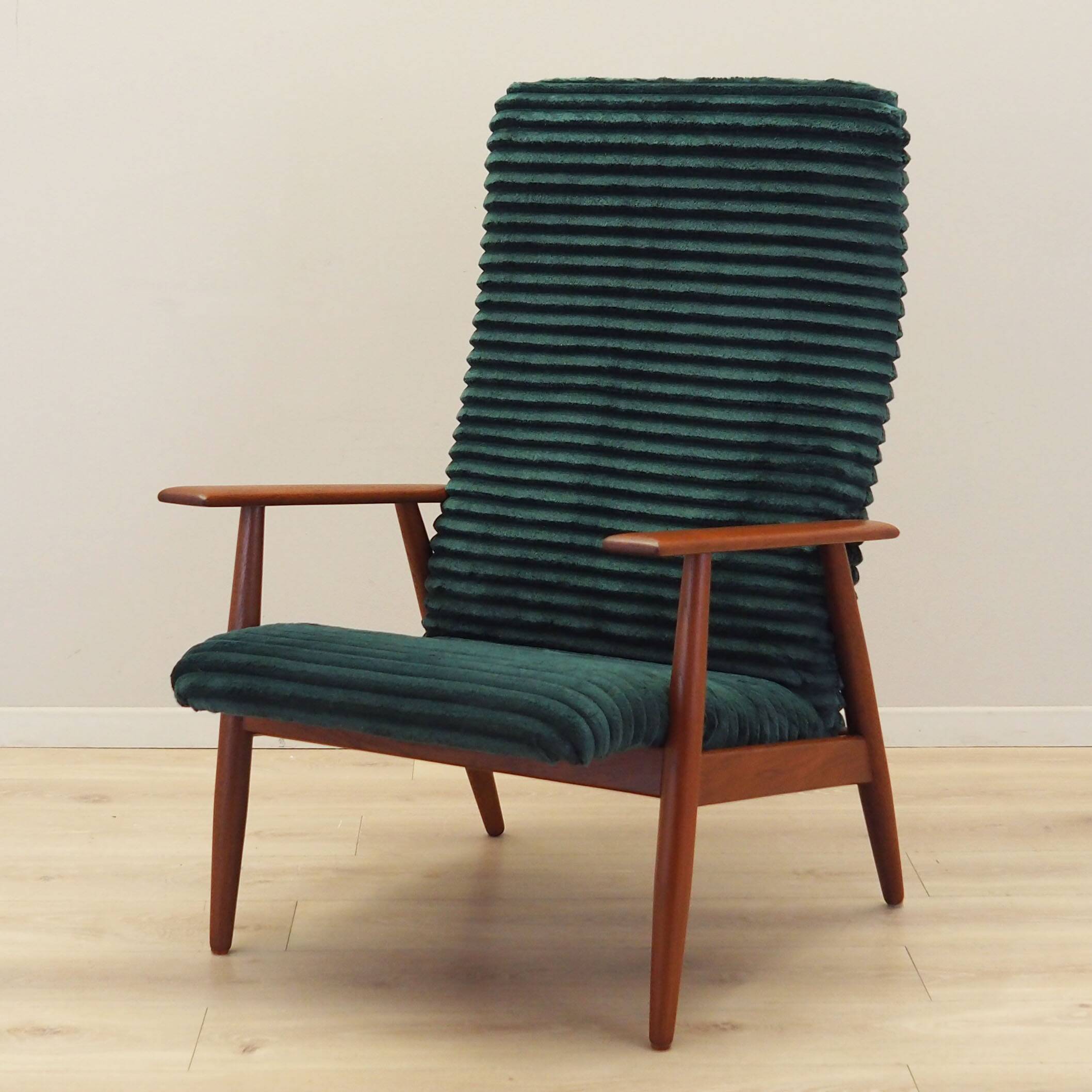 Velour armchair, Danish design, 1970s, production: Denmark