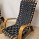Pair of mid-century woven wood armchairs, 1950s, Czechoslovakia, 68 × 90 × 100 cm