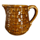 Digouin and Sarreguemines ceramic pitcher with braided decoration