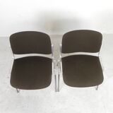 Set of 2 Castelli Dsc Axis 106 chairs by Giancarlo Piretti, 1970s