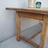 Solid wood farmhouse table