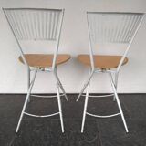 2X Vintage Folding Chairs From Fly Line (Set)