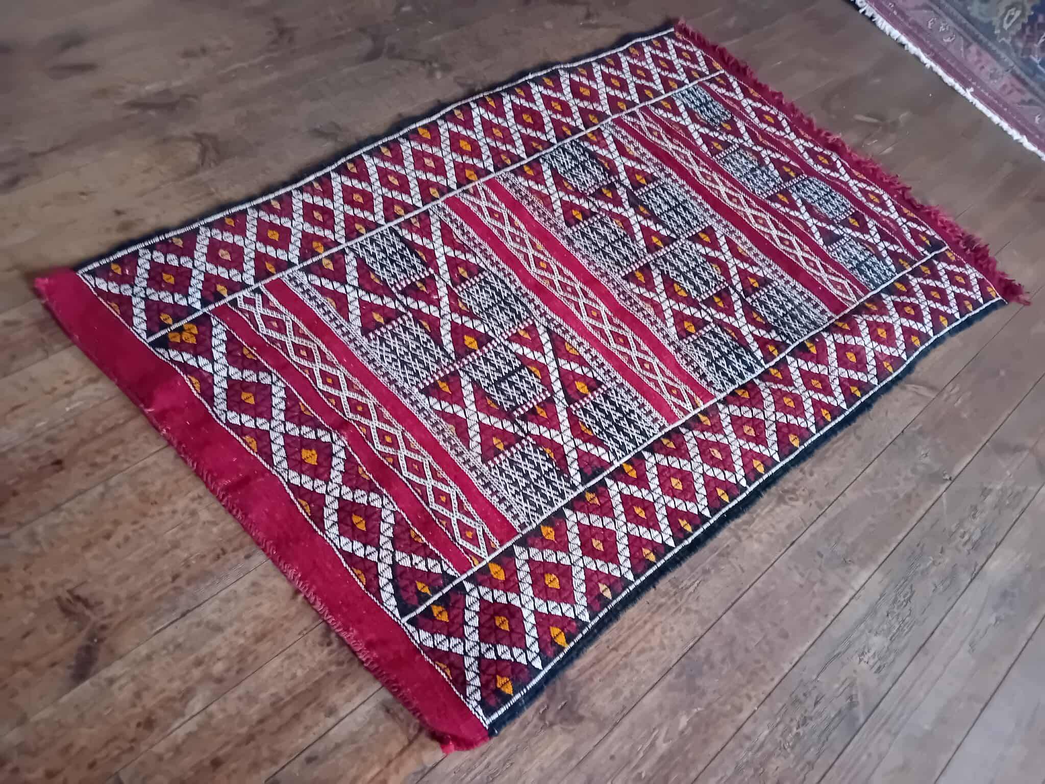 Handmade Berber Kilim Zemmour 160x100cm