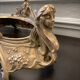 Large planter in gilded bronze Art nouvelles