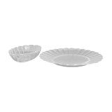Presentation dish shape flower duralex vintage and ramekin