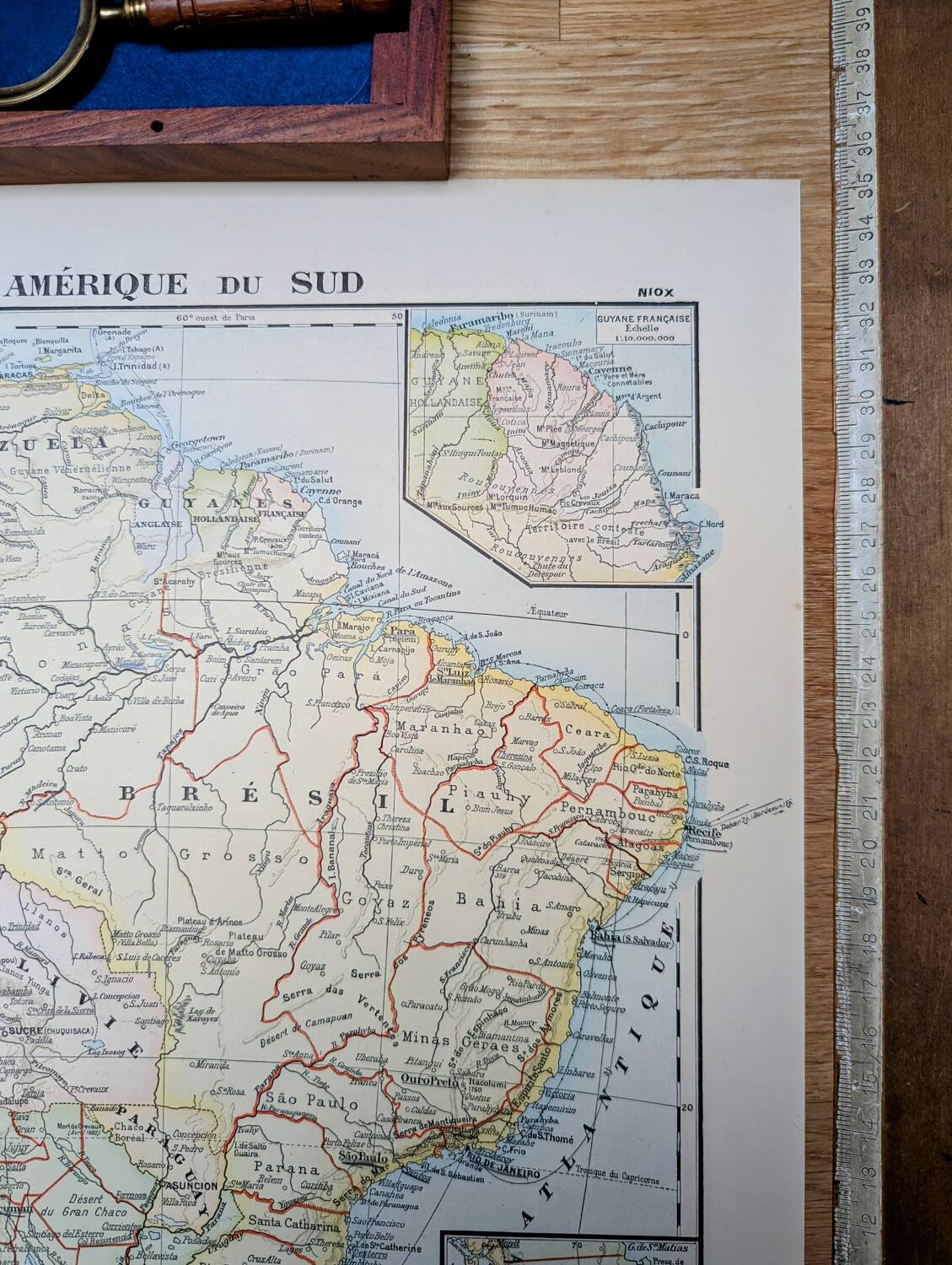 Printed in 1900, South America.