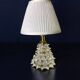 Barovier Murano Rostrato glass and brass table lamp, Italy 1940s