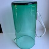 Green glass pitcher design 70s