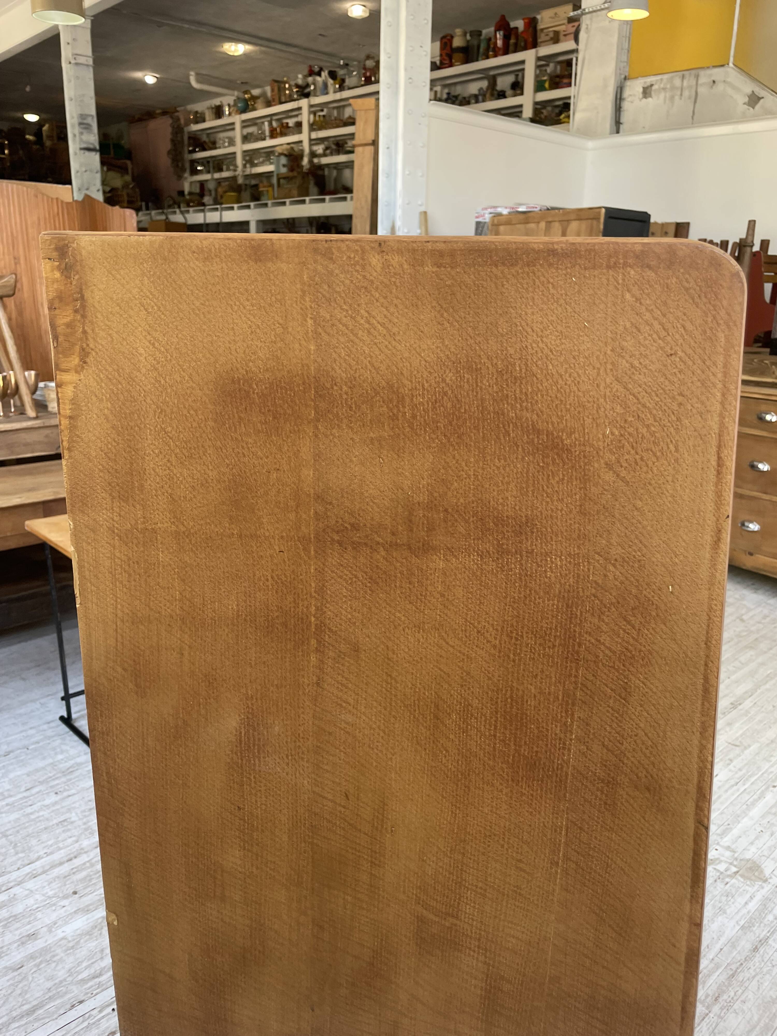 Meuble de rangement secrétaire chêne années 60
