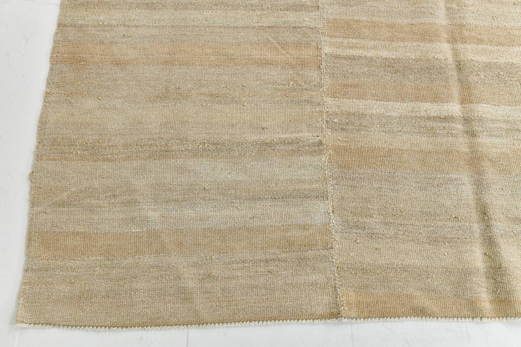 Tapis Kilim surdimensionné beige et crème 8x10, 234x294 cm