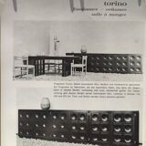 Black brutalist sideboard by Frans Defour, Belgium 1970's