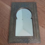 Miroir oriental laiton 25 x 16