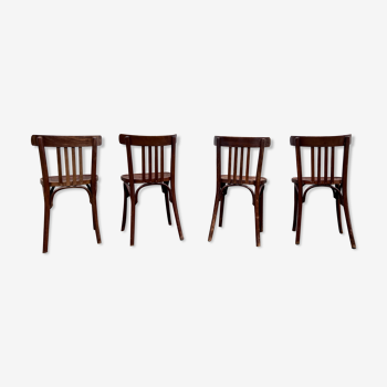 Series of 4 bistro chairs