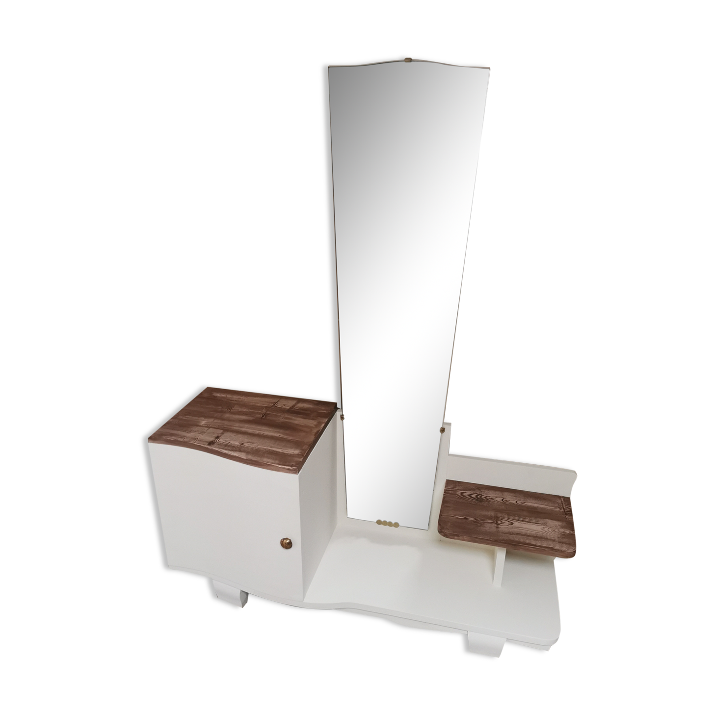 Ancienne coiffeuse art déco asymétrique