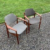deux fauteuils modèle 62A conçus par Arne Vodder pour Sibast Møbler,