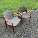two armchairs model 62A designed by Arne Vodder for Sibast Møbler,