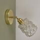 Vintage molded glass globe wall light