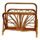 Vintage rattan magazine rack