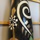Based on Picasso's creations: glazed lacquered terracotta vase