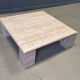 Travertine coffee table 1970s, Italy