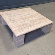 Travertine coffee table 1970s, Italy
