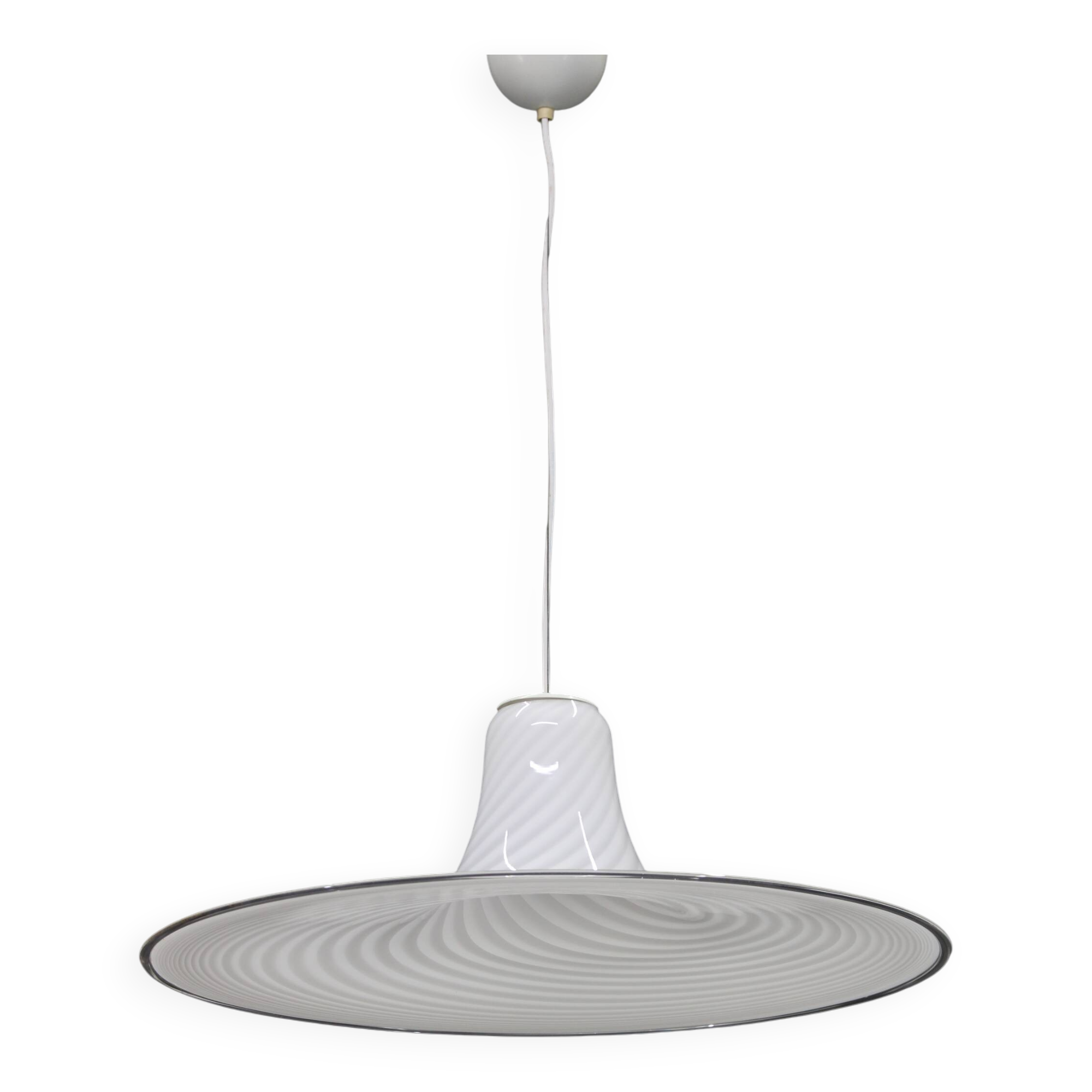 1980s Large Murano Glass Pendant Light, Italy