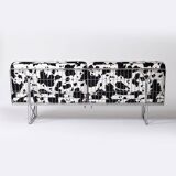 Moment sofa by Niels Gammelgaard for Ikea, 1980s with animal print upholstery
