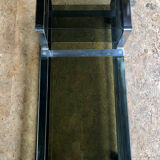 Smoked glass chrome coffee table