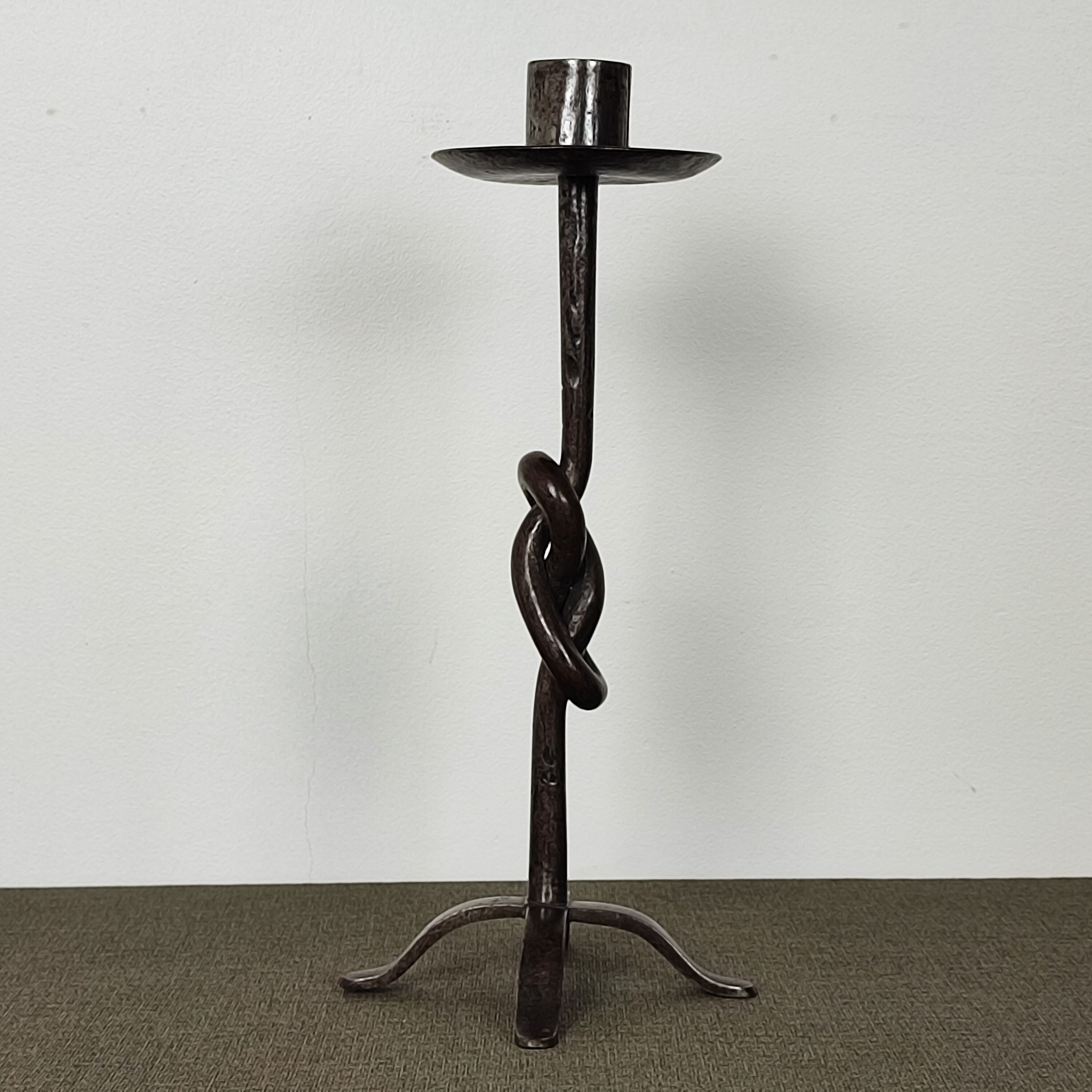 Wrought iron candle holder