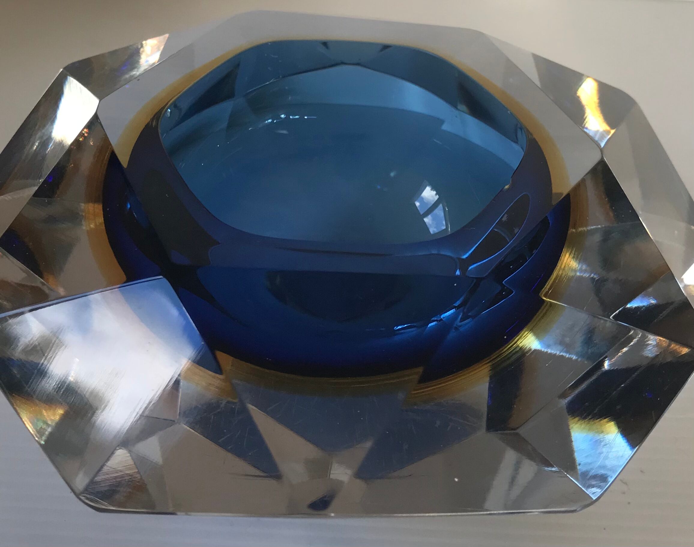 Ashtray « diamond « Murano