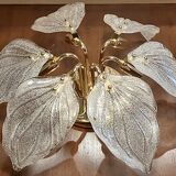 Plafonnier en verre de Murano, Navaresi, Italie, années 1980