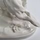 Saxon porcelain group, two fighting goats, signed Röhle, 1900