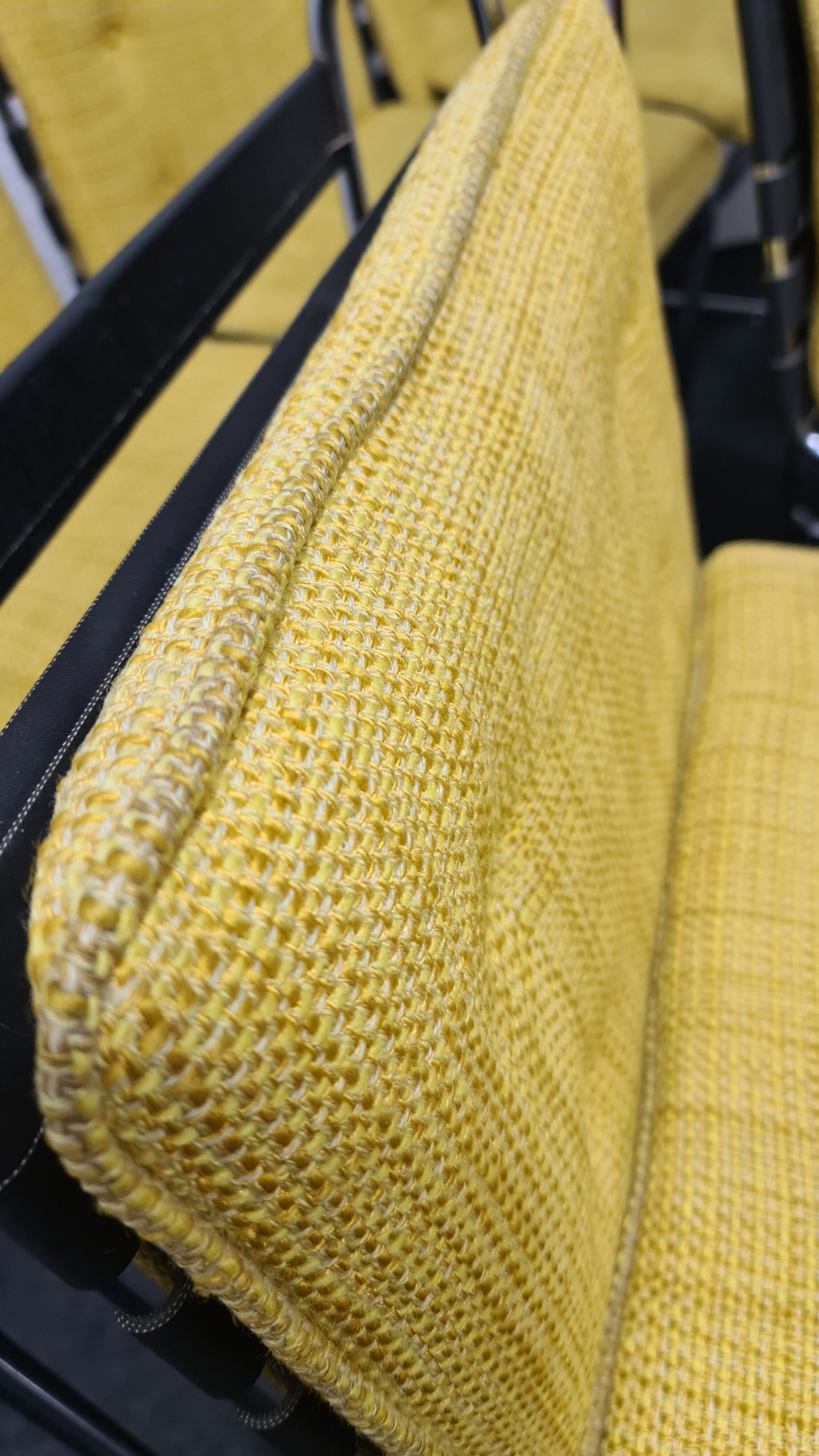 A set of 6 vintage  metal framed dinning chairs