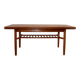Table basse relevable "elevator" scandinave teck Tingstroms