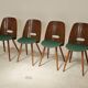 Set of 4 Lollipop chairs by Frantisek Jirak for Tatra 1960