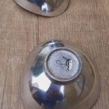 Pair of cast aluminum cups, 1970s