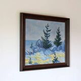 Peinture à l'huile postimpressionniste danoise de E.S. de Horsens