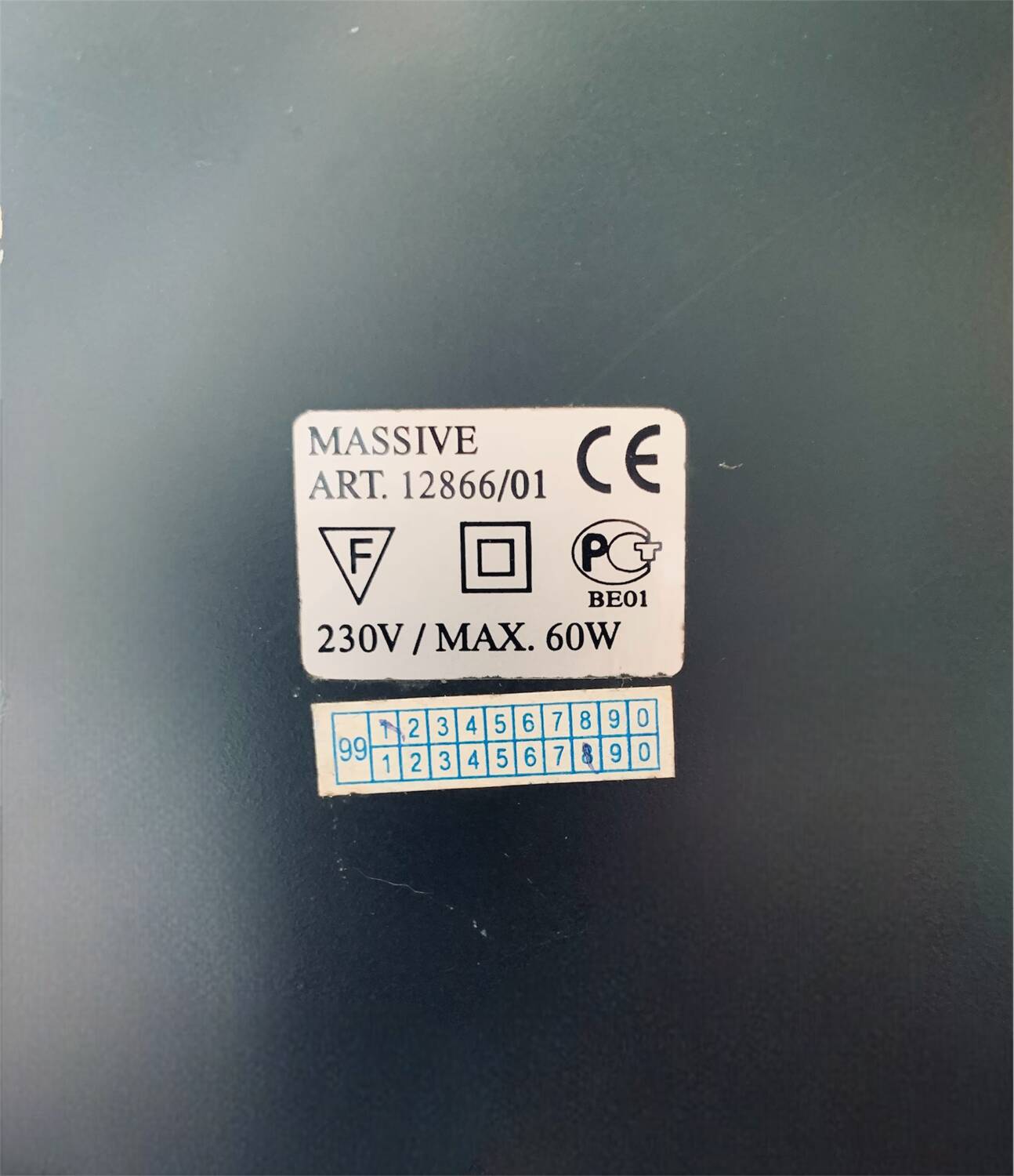 Vintage desk lamp - solid wood, Belgium