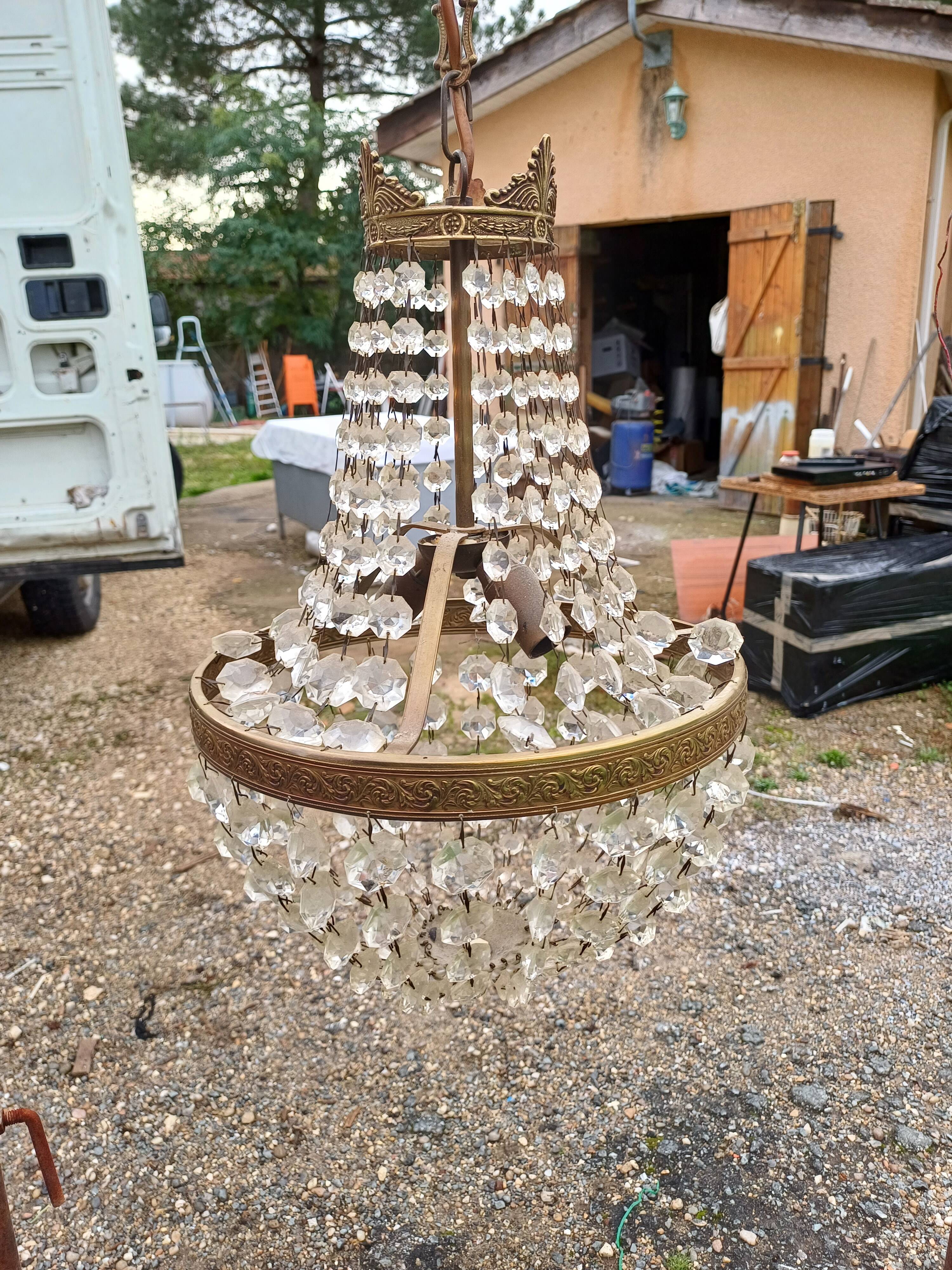 Hot Air Balloon Chandelier with Tassels